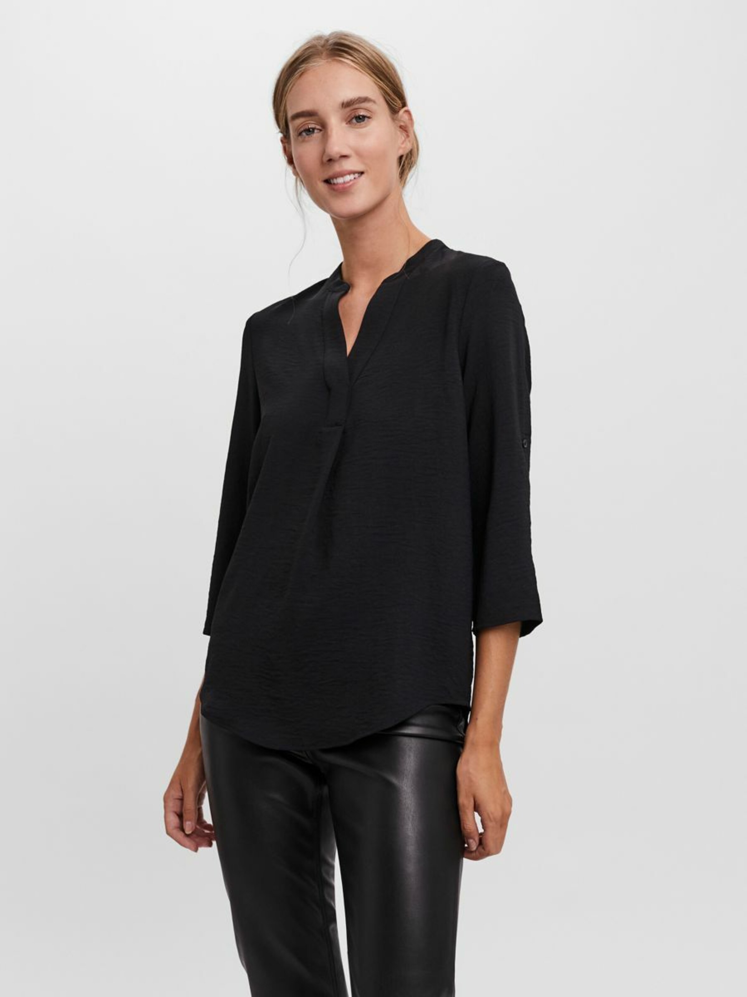 Frauen Blusen & Tuniken VERO MODA Bluse in Schwarz - RL36358 Frauen Blusen & Tuniken VERO MODA Bluse in Schwarz - RL36358