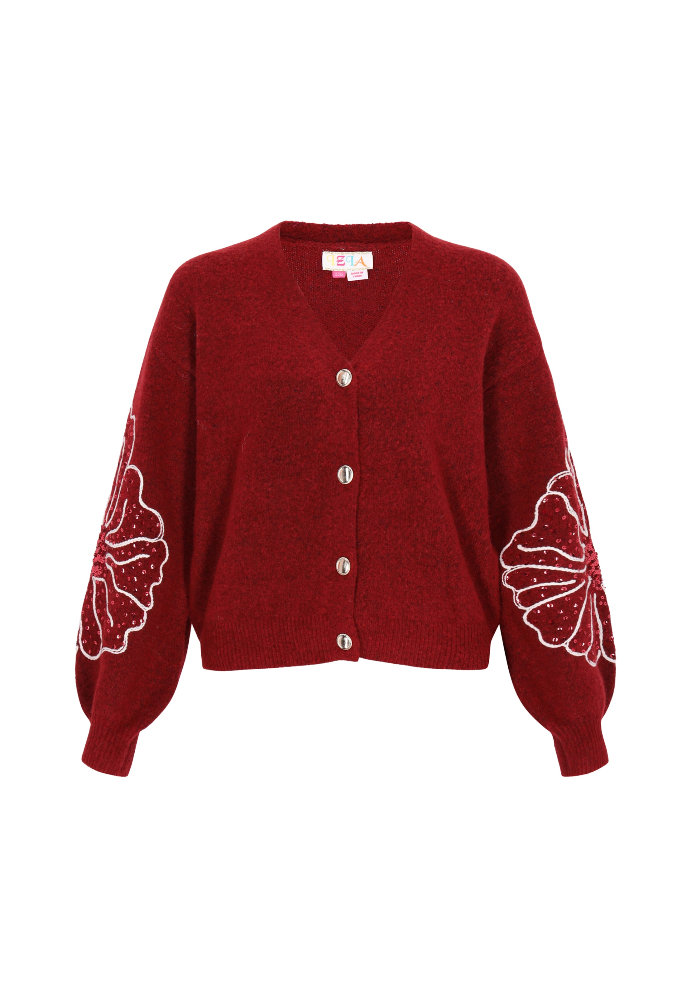 IZIA - Cárdigan en rojo: frente