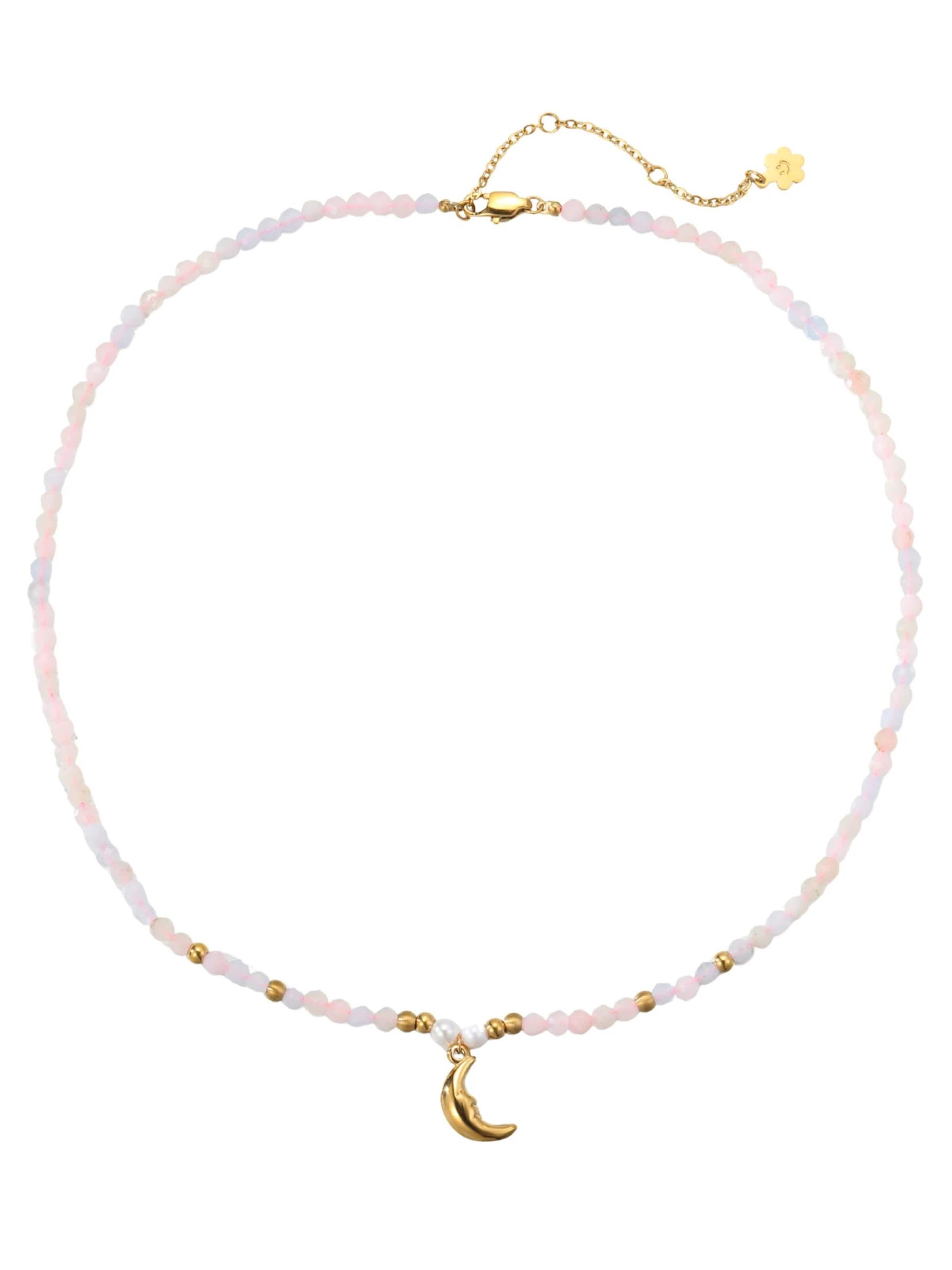 Hey Happiness - Cadena 'Moon' en oro