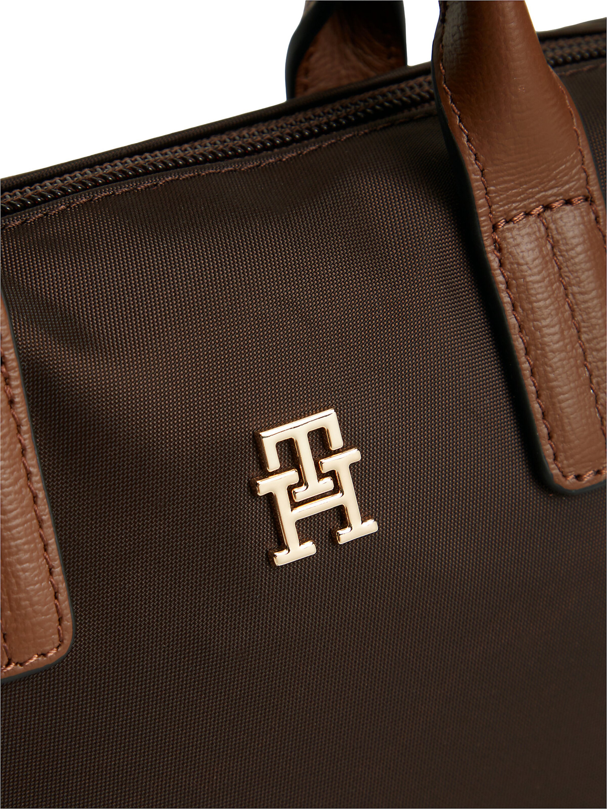 TOMMY HILFIGER Handtas 'Popette' in Bruin