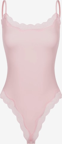cfab (formerly creamy fabrics) - Body 'Bodysuit String mit Lace' en rosa: frente