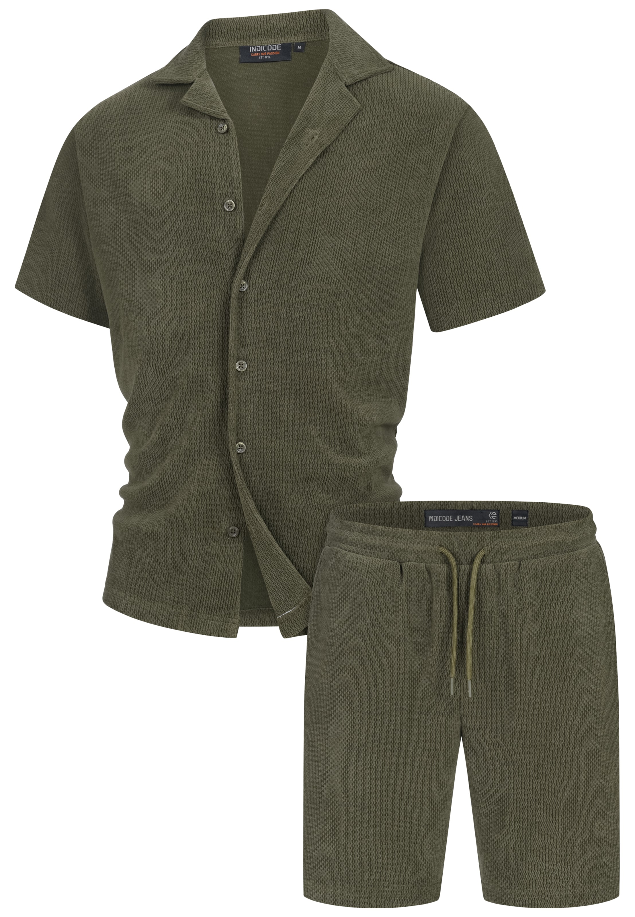 INDICODE JEANS Loungewear ' Zandro ' in Green: front