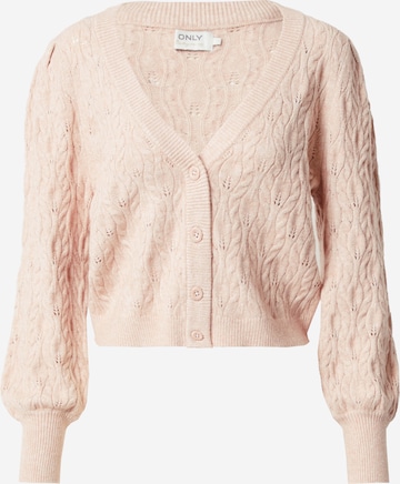 ONLY Knit Cardigan 'Fia Katia' in Pink: front