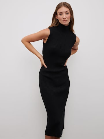 RÆRE by Lorena Rae Knitted dress 'Elva' in Black: front