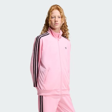 ADIDAS ORIGINALS Sweatjacka 'Firebird' i rosa: framsida