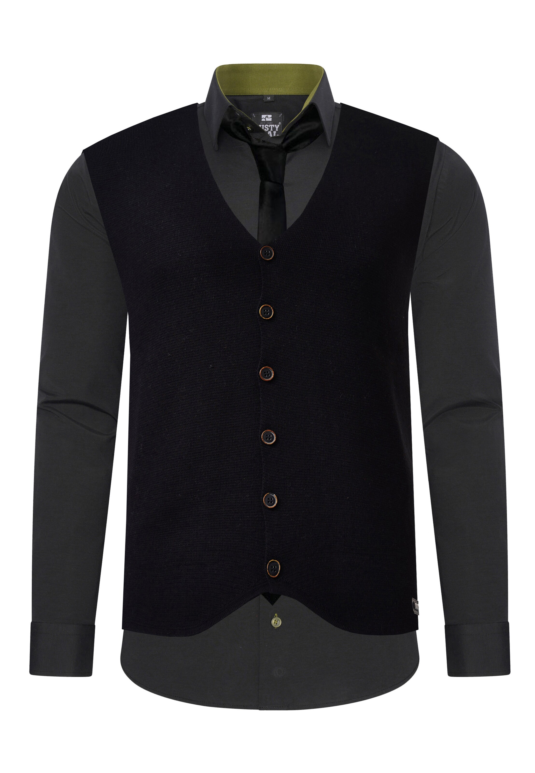 Rusty Neal Slim Fit Hemd in Grau