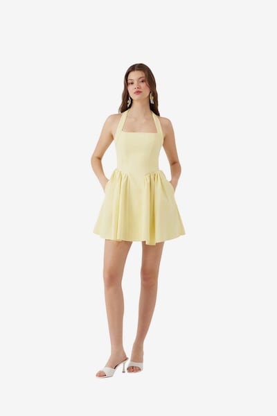 HOLLY LOLLY Cocktail dress in 34 in Light yellow, Item view