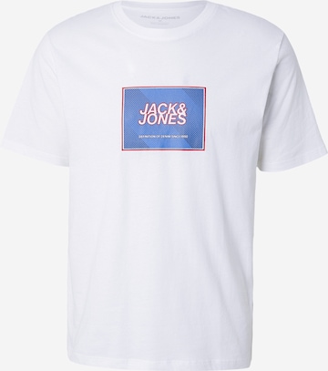 JACK & JONES Μπλουζάκι 'JJRAIN' σε λευκό: μπροστά