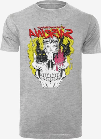 F4NT4STIC T-Shirt 'Adventures Of Sabrina Boys Skull' in Grau: Vorderseite