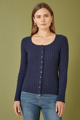 Yumi Strickjacke in Blau: Vorderseite