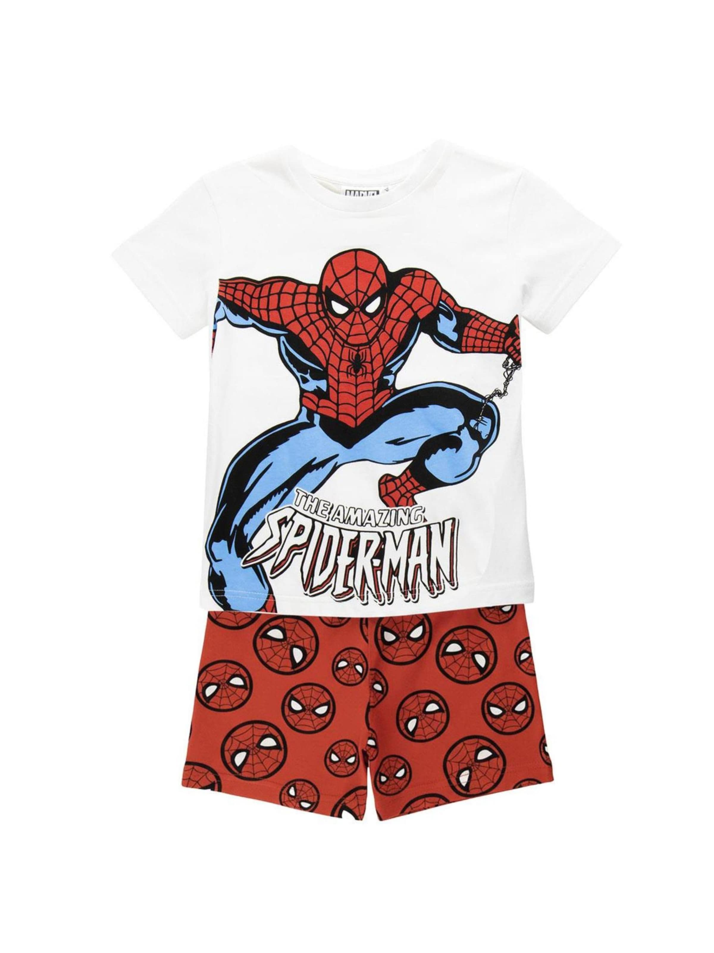 DISNEY Pajamas 'Spiderman' in Red: front