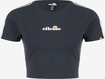 ELLESSE Shirt 'Latus' in Zwart: voorkant