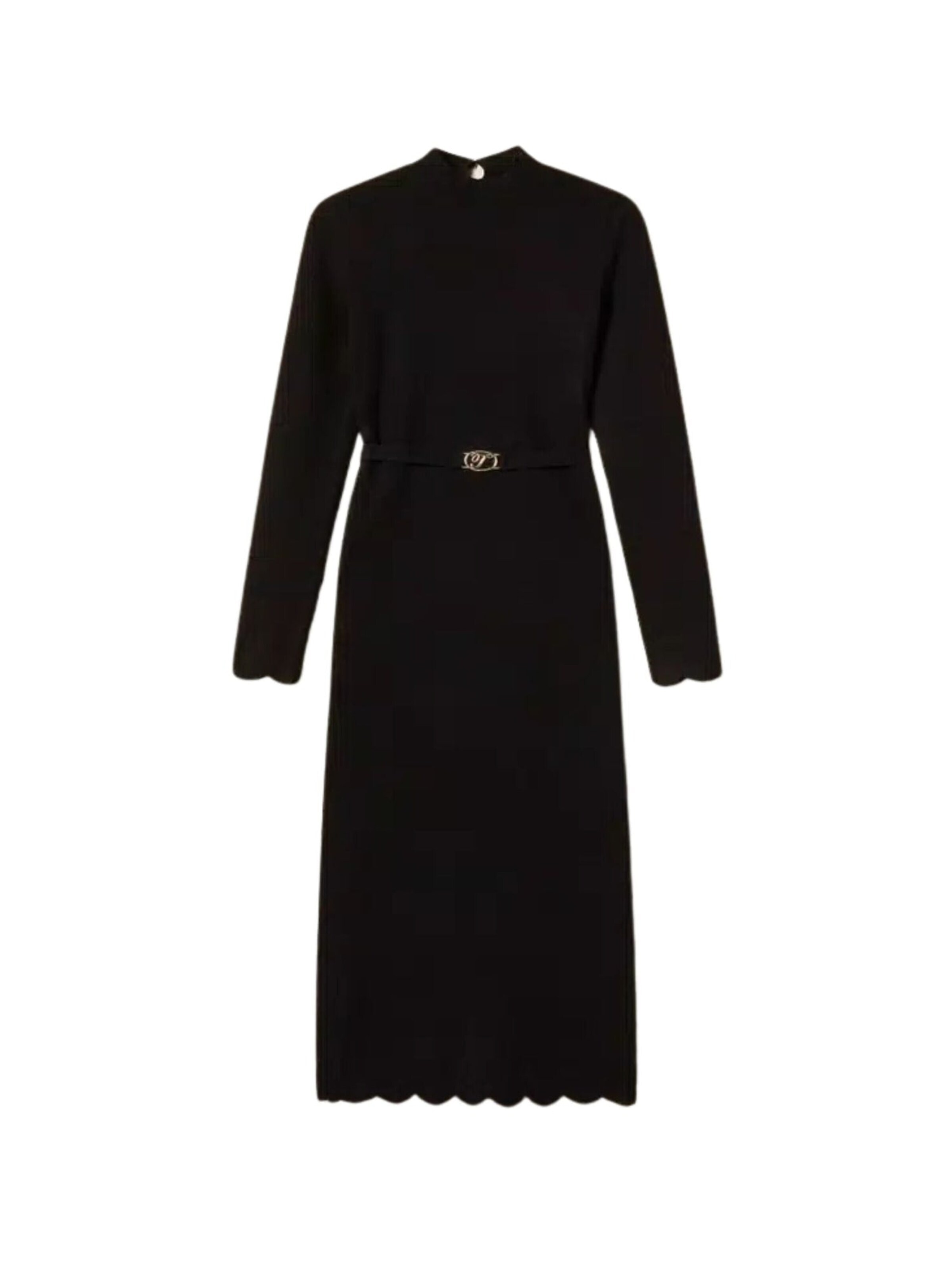 Robes en maille Twinset en noir : devant
