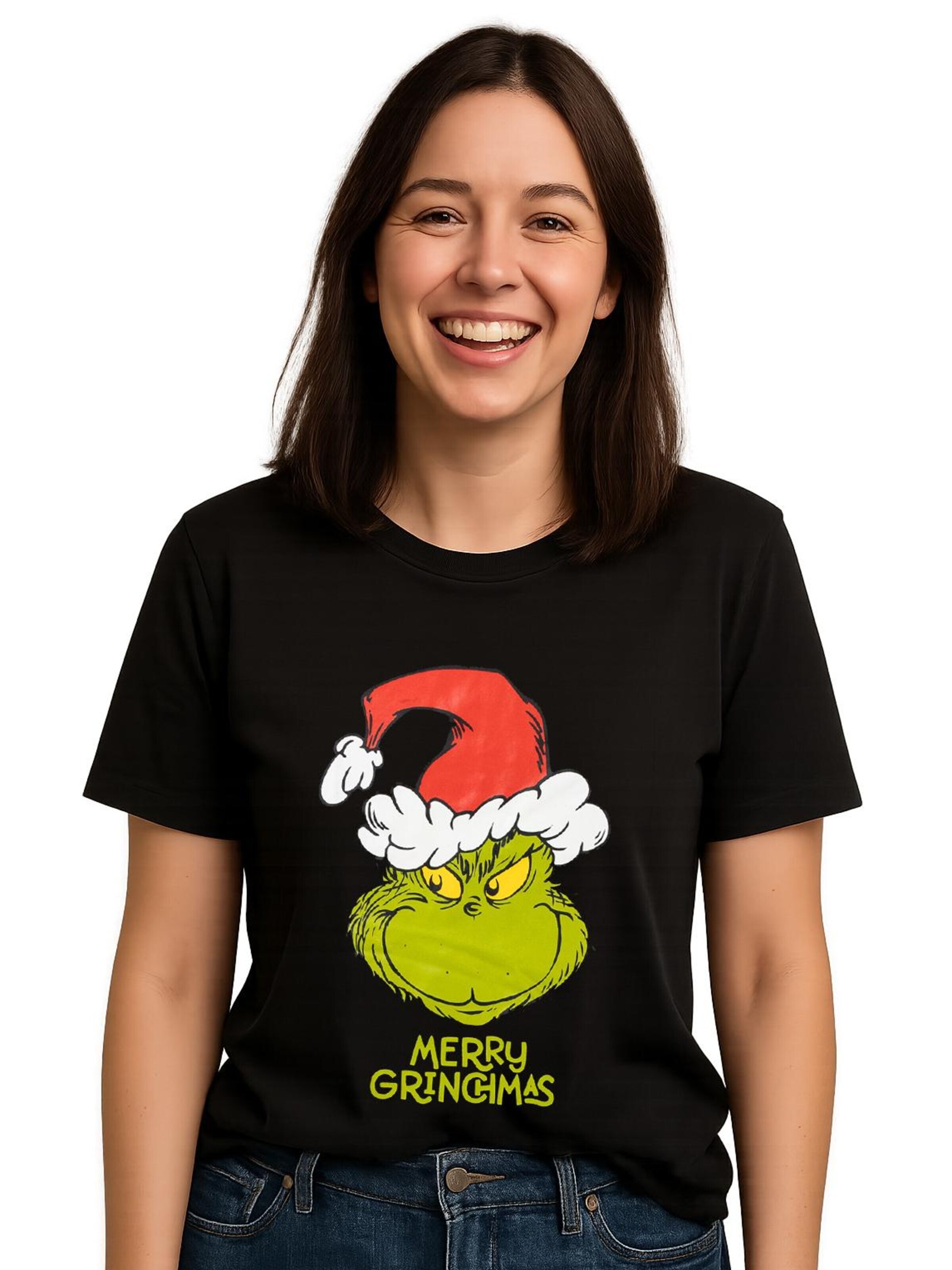 The Grinch Shirt in Black: front