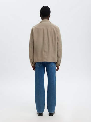 SELECTED Between-season jacket 'SLHTHOM' in Beige