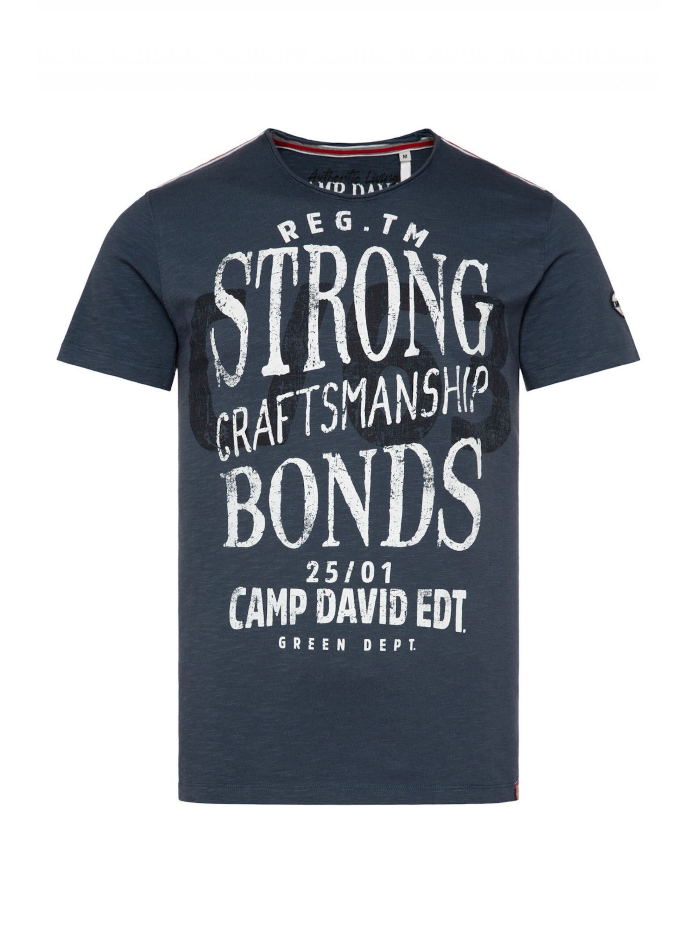 CAMP DAVID T-Shirt 'The Craftsmen' in Blau: Vorderseite
