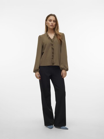 VERO MODA Bluse 'ALVA' i grøn