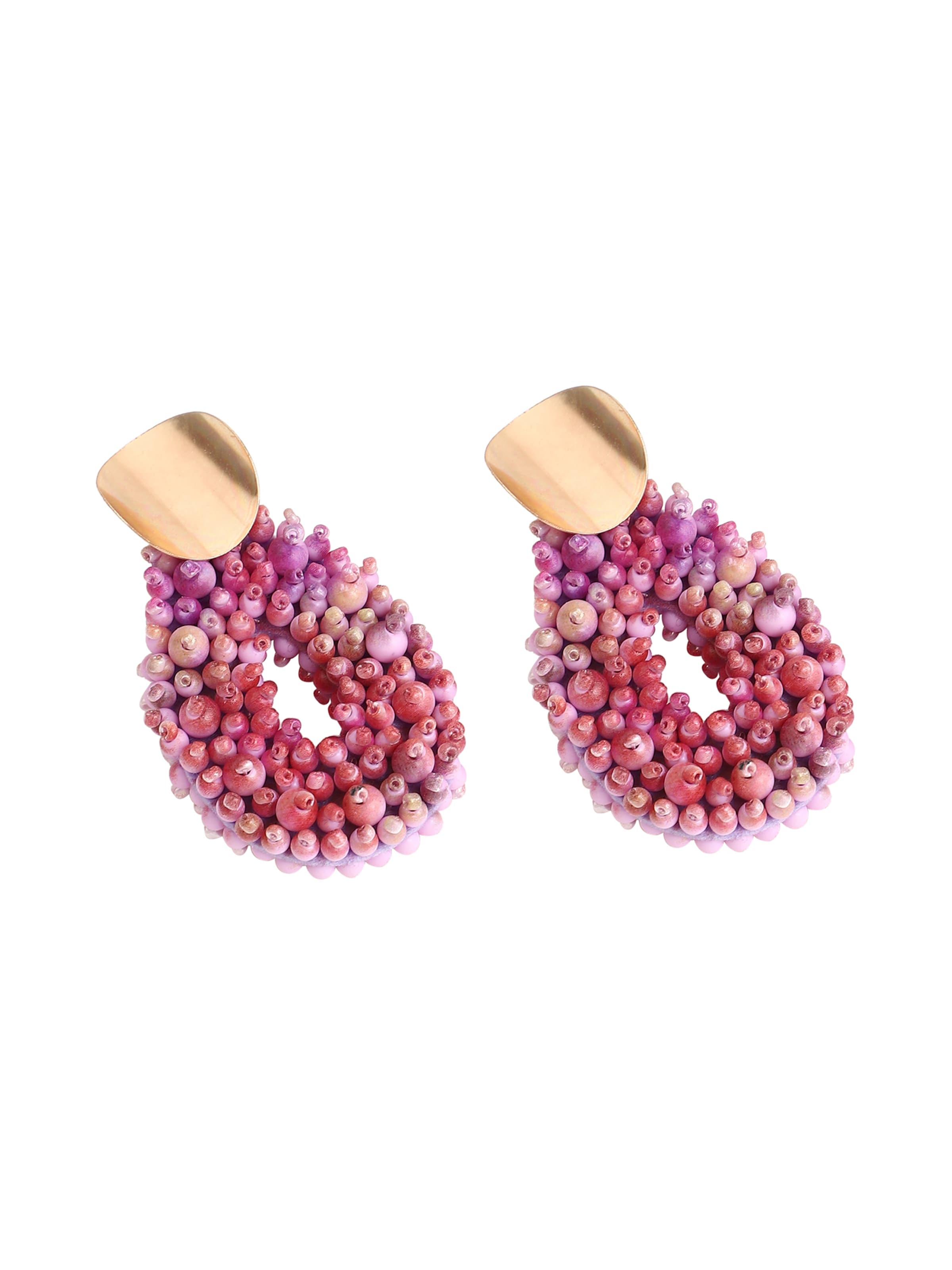 SOHI Kolczyki 'Neelima' w kolorze różowy: przód