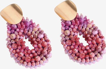 SOHI Earrings 'Neelima' in Pink: front