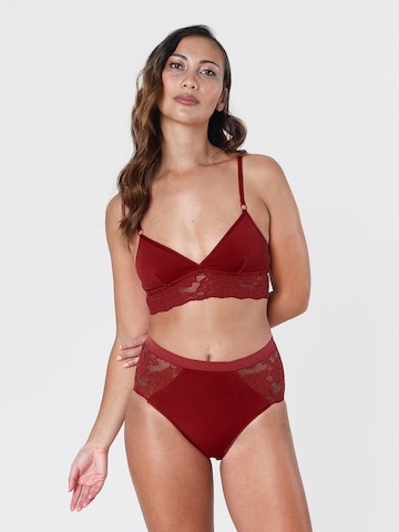 Erlich Textil - Triángulo Sujetador 'Amelie' en rojo