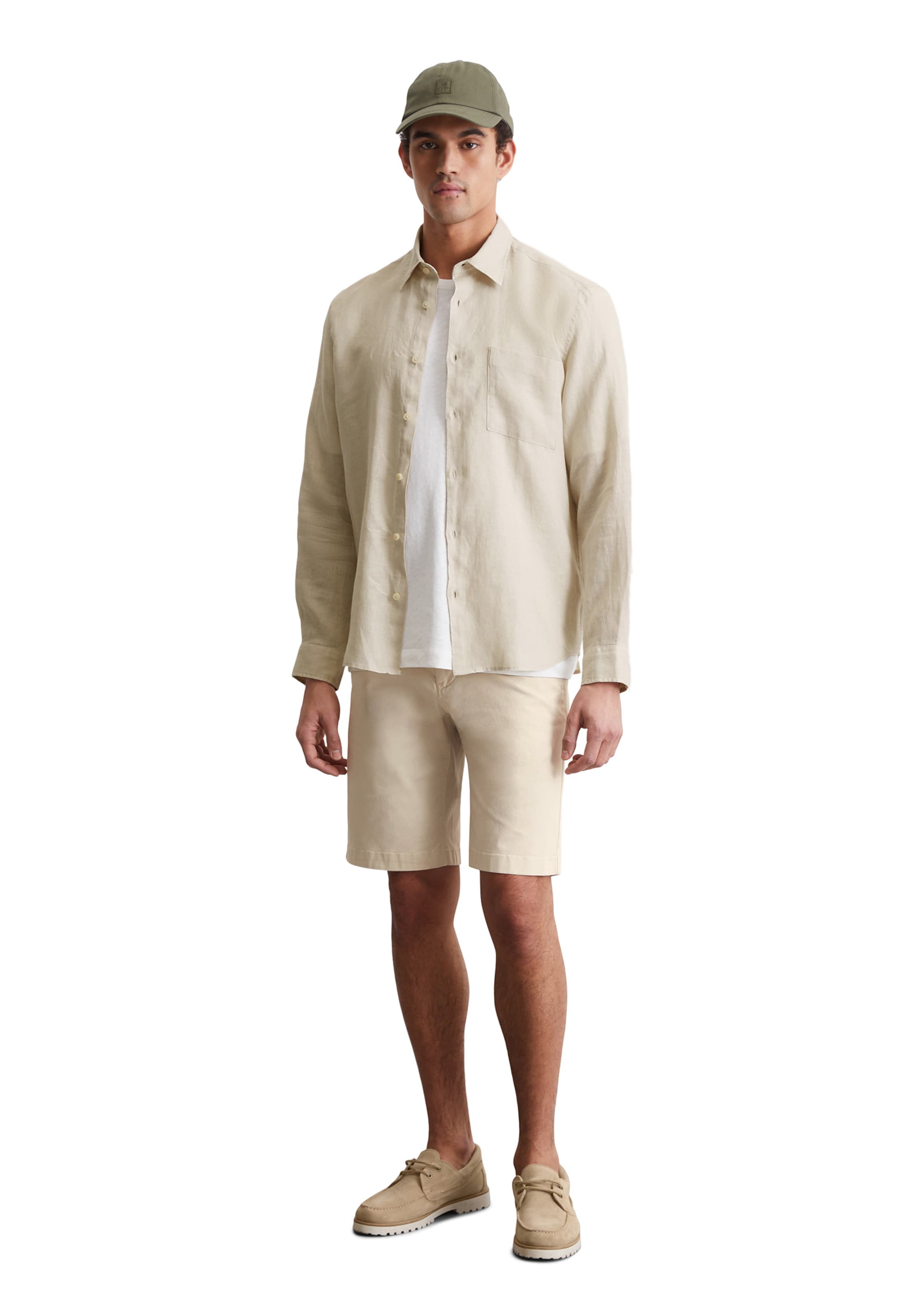 Marc O'Polo Regular Fit Hemd in Beige