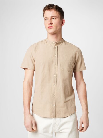 Coupe regular Chemise BLEND en beige : devant