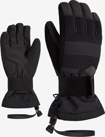 ZIENER Athletic Gloves 'MANU AS(R)' in Black: front