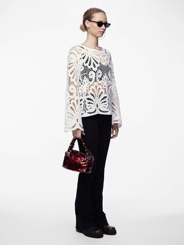 PIECES Shirt 'LYKKE' in Weiß