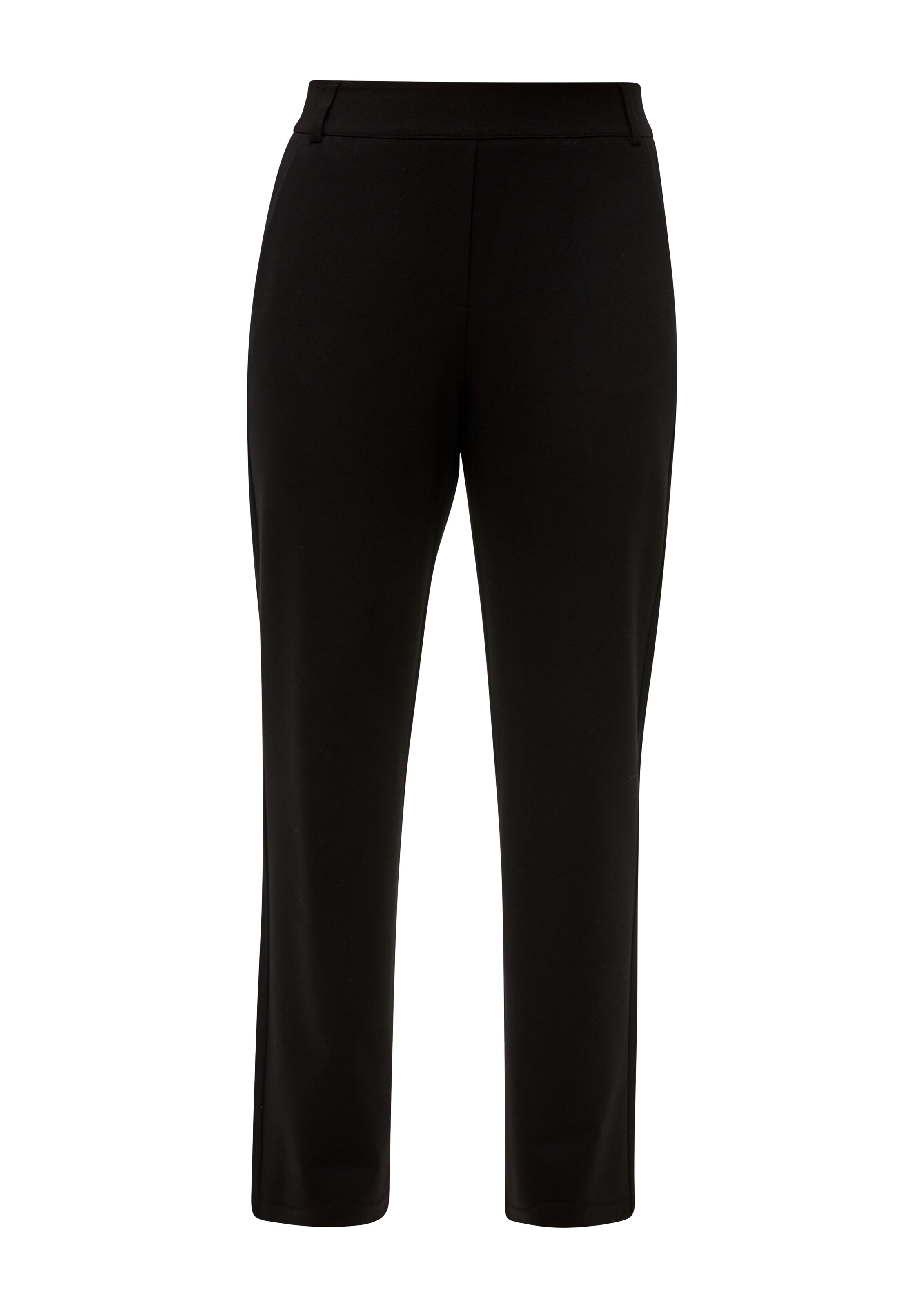 s.Oliver BLACK LABEL Regular Trousers in Black: front