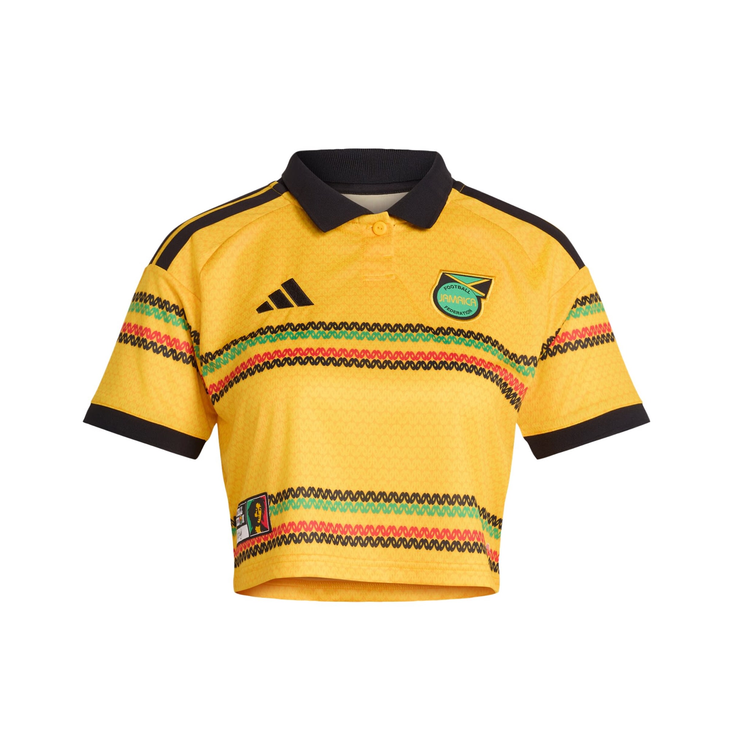 ADIDAS PERFORMANCE Maillot 'Jamaika 26 x Bob Marley' en jaune d'or / vert / rouge / noir, Vue avec produit