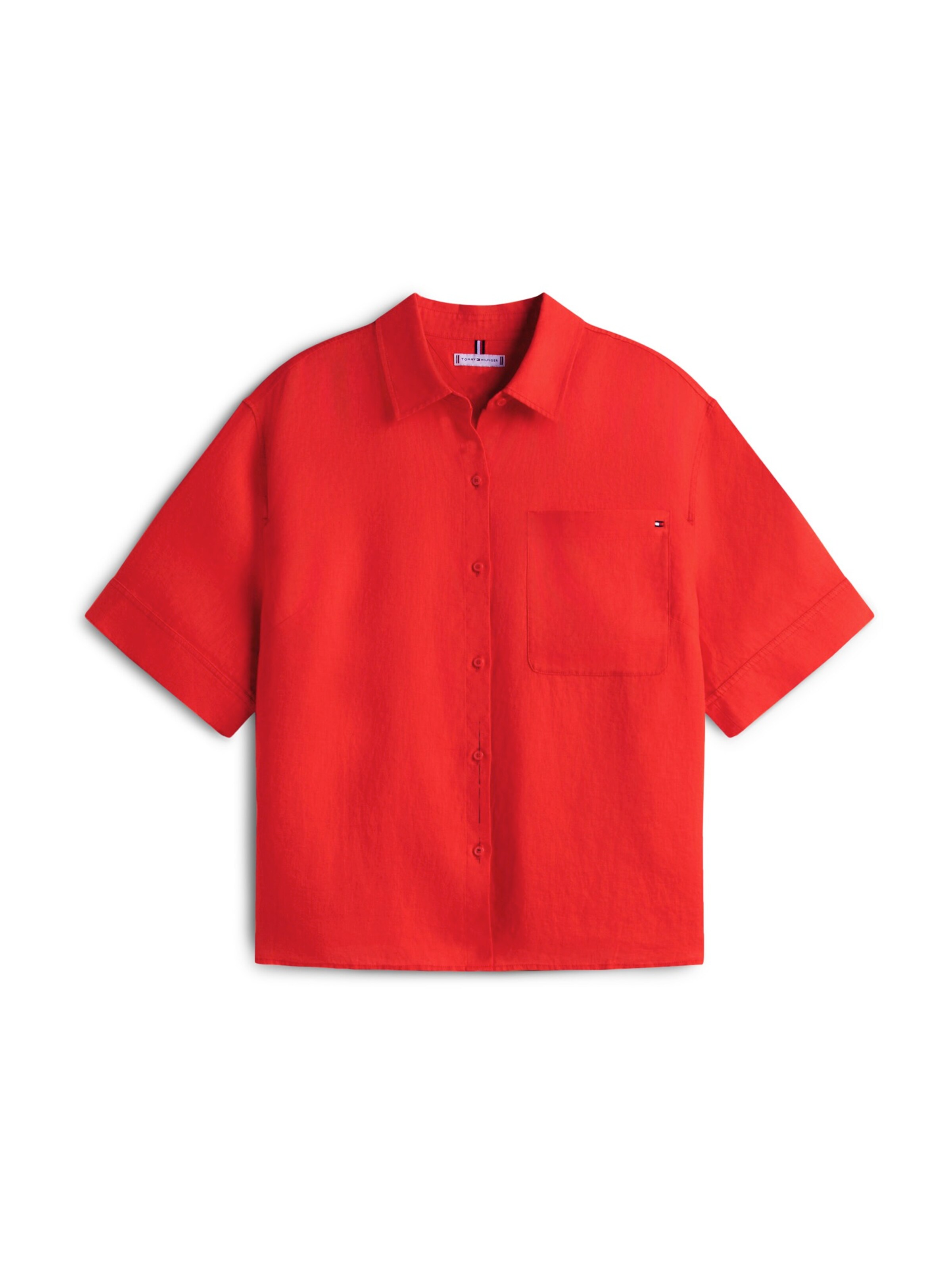 Camicia da donna 'ESS' di Tommy Hilfiger Curve in arancione: frontale