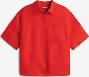 Camicia da donna 'ESS' di Tommy Hilfiger Curve in arancione: frontale