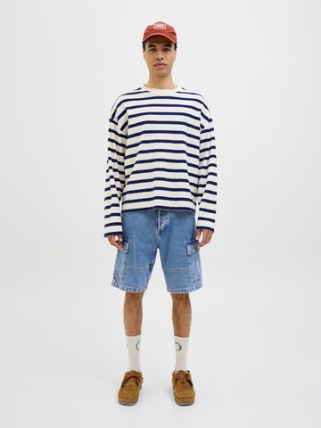 JACK & JONES Baggy Rifľové kapsáče - Modrá