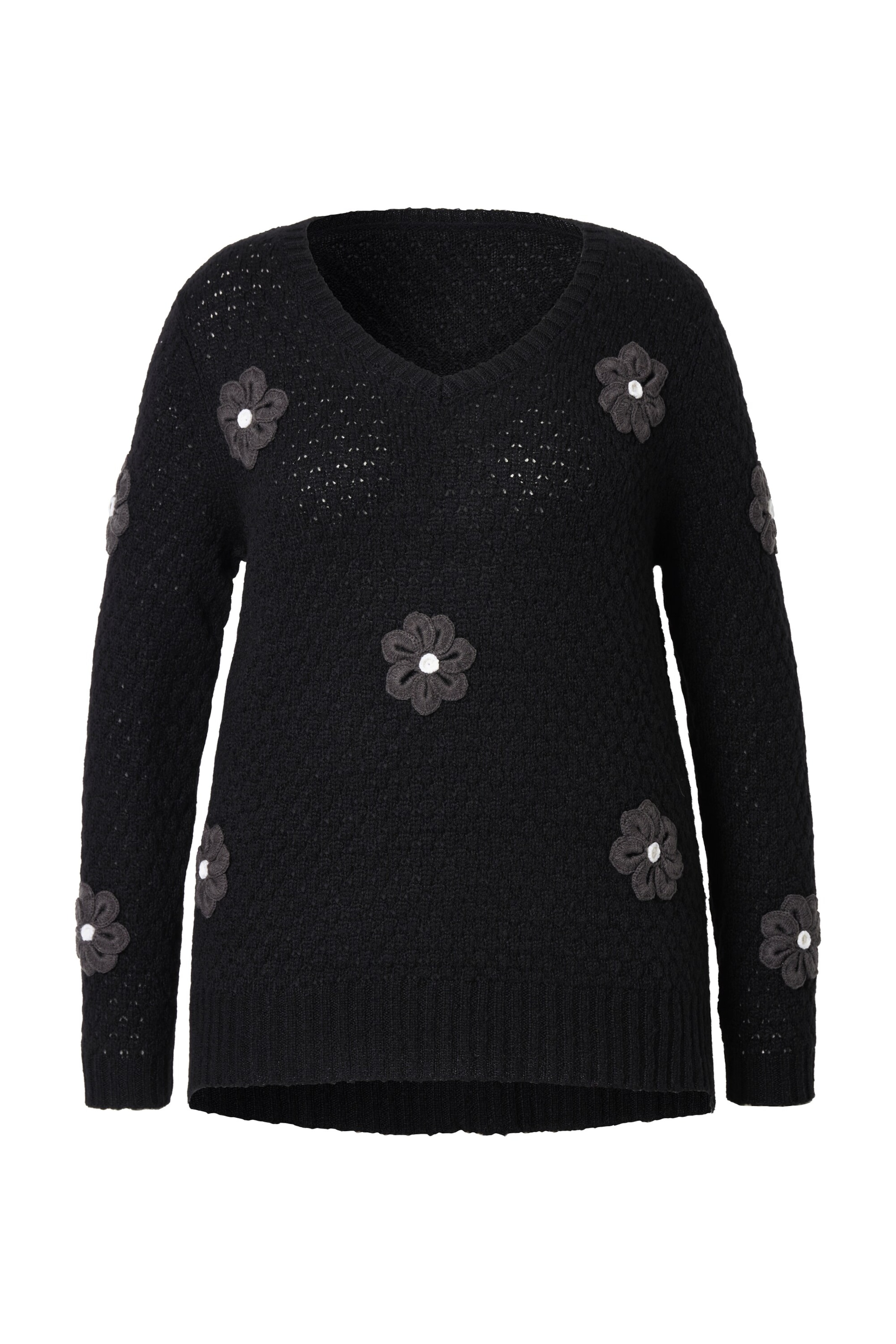 MIAMODA Trui in Zwart: voorkant