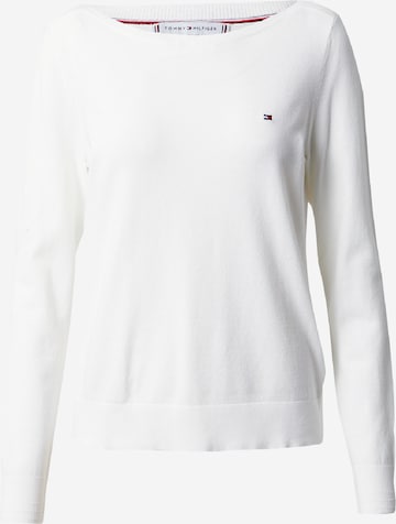 Pull-over TOMMY HILFIGER en blanc : devant