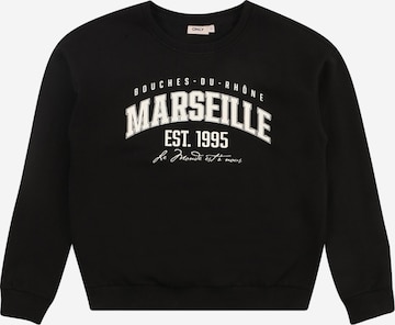 Sweat-shirt 'ZIGGY' KIDS ONLY en noir : devant