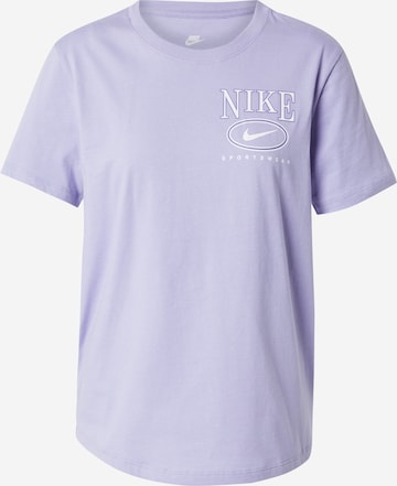 Nike Sportswear Koszulka 'CLUB' w kolorze fioletowy: przód
