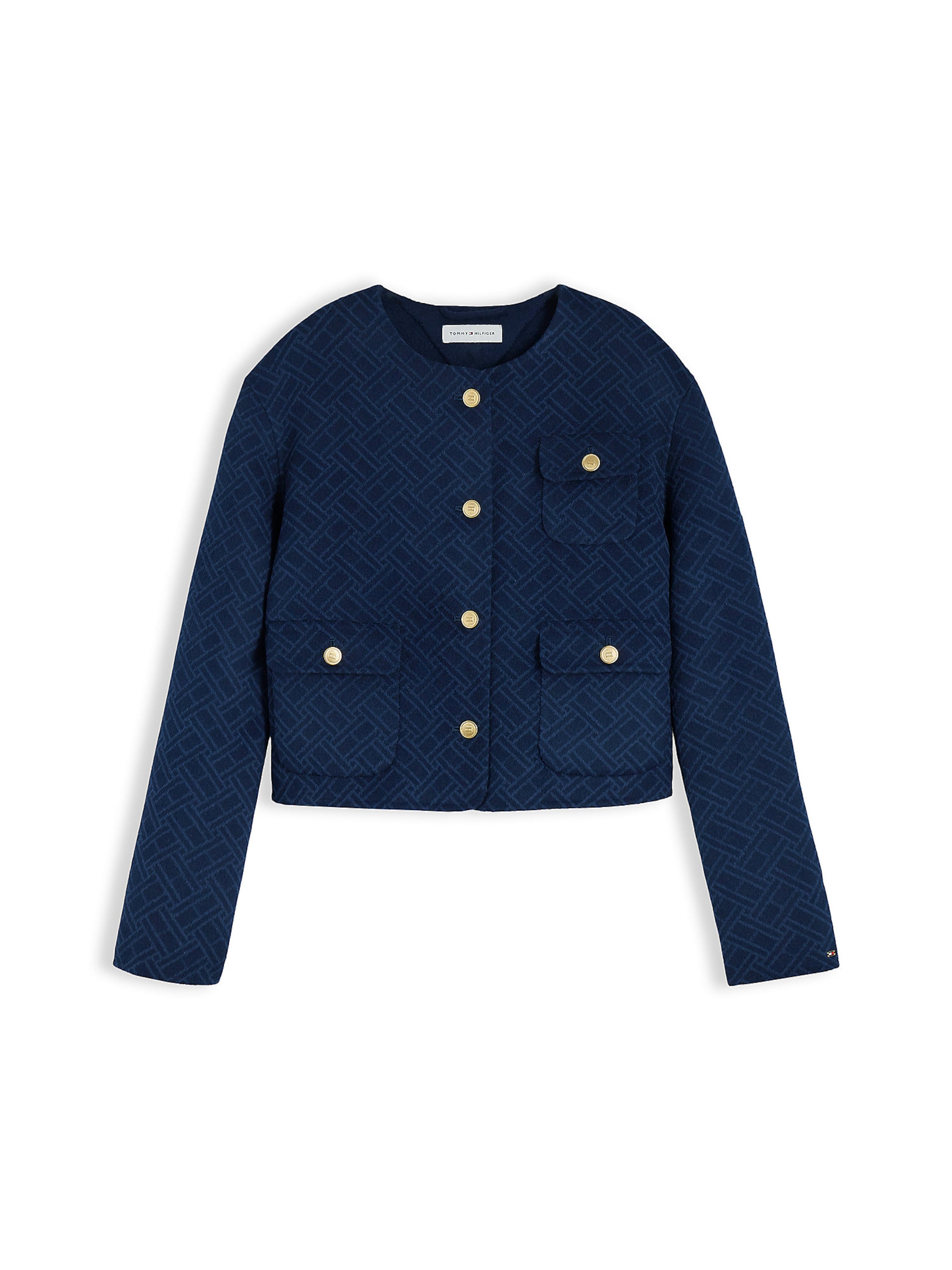 TOMMY HILFIGER Tussenjas in Blauw: voorkant