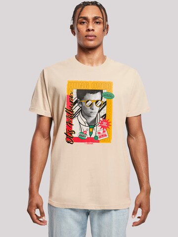 T-Shirt 'Sex Education Otis Hung Over Collage Netflix TV Series' F4NT4STIC en beige : devant