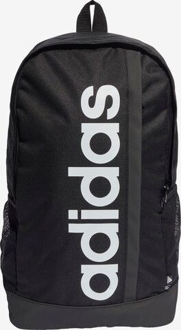 Sac à dos de sport 'Essentials Linear' ADIDAS SPORTSWEAR en noir : devant