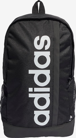 ADIDAS SPORTSWEAR Sports Backpack 'Essentials Linear' in Black: front