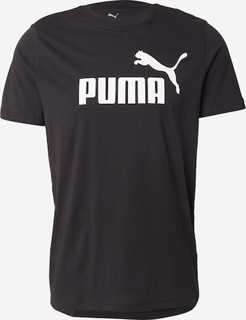 T-Shirt fonctionnel 'Essential No. 1' PUMA en noir : devant