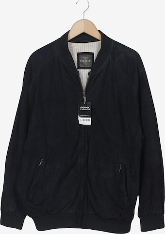 Trapper Jacke L-XL in Blau: Vorderseite