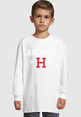 Merchcode Shirt 'Harvard University - Est 1636' in Weiß: Vorderseite