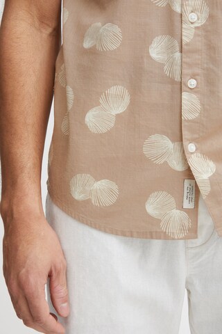 BLEND Slim fit Button Up Shirt in Beige