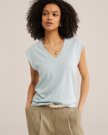 WE Fashion Shirt in Blauw: voorkant