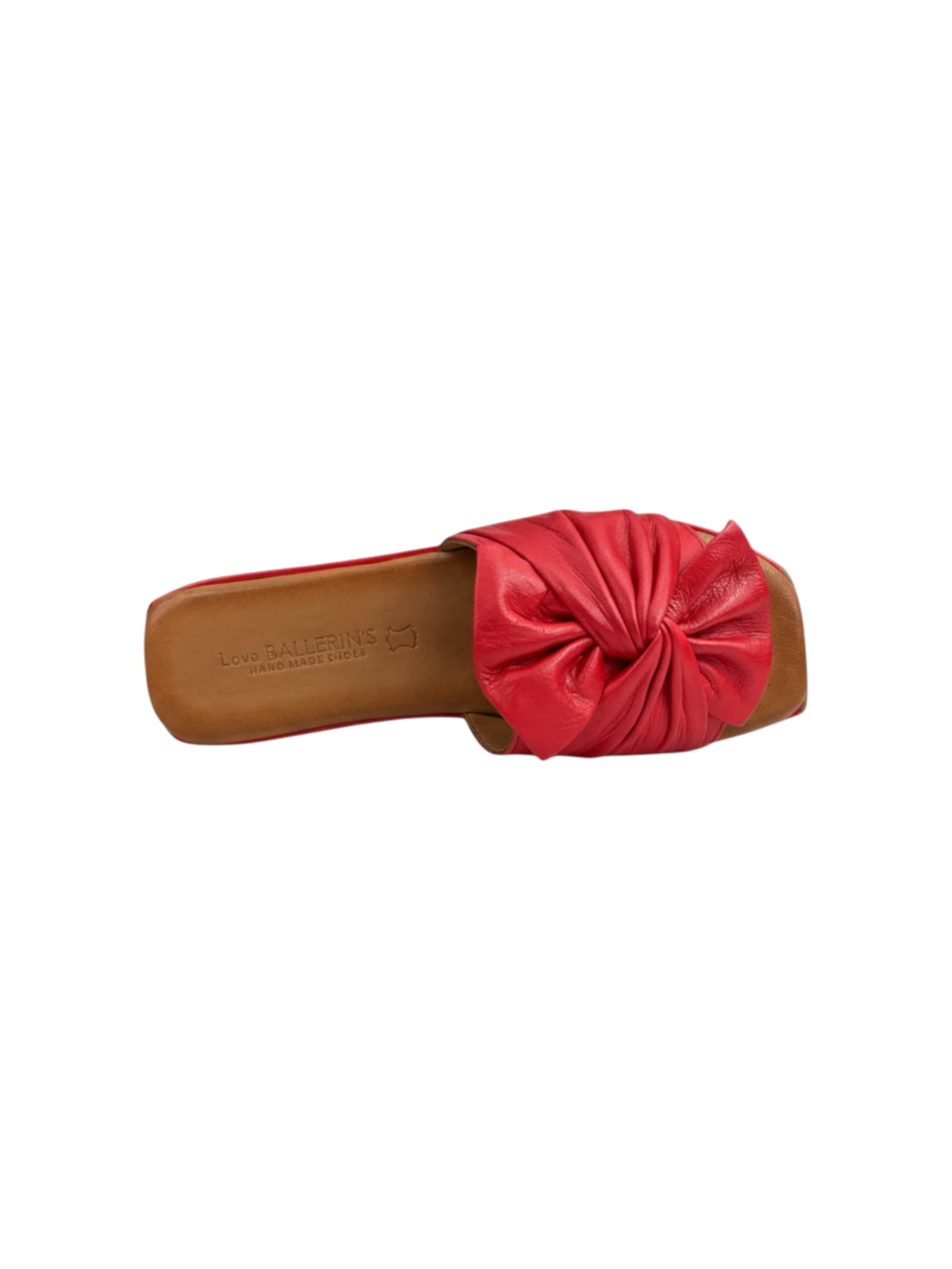 Zoccoletto 'Love Ballerins Model 102' di Love Ballerins in rosso