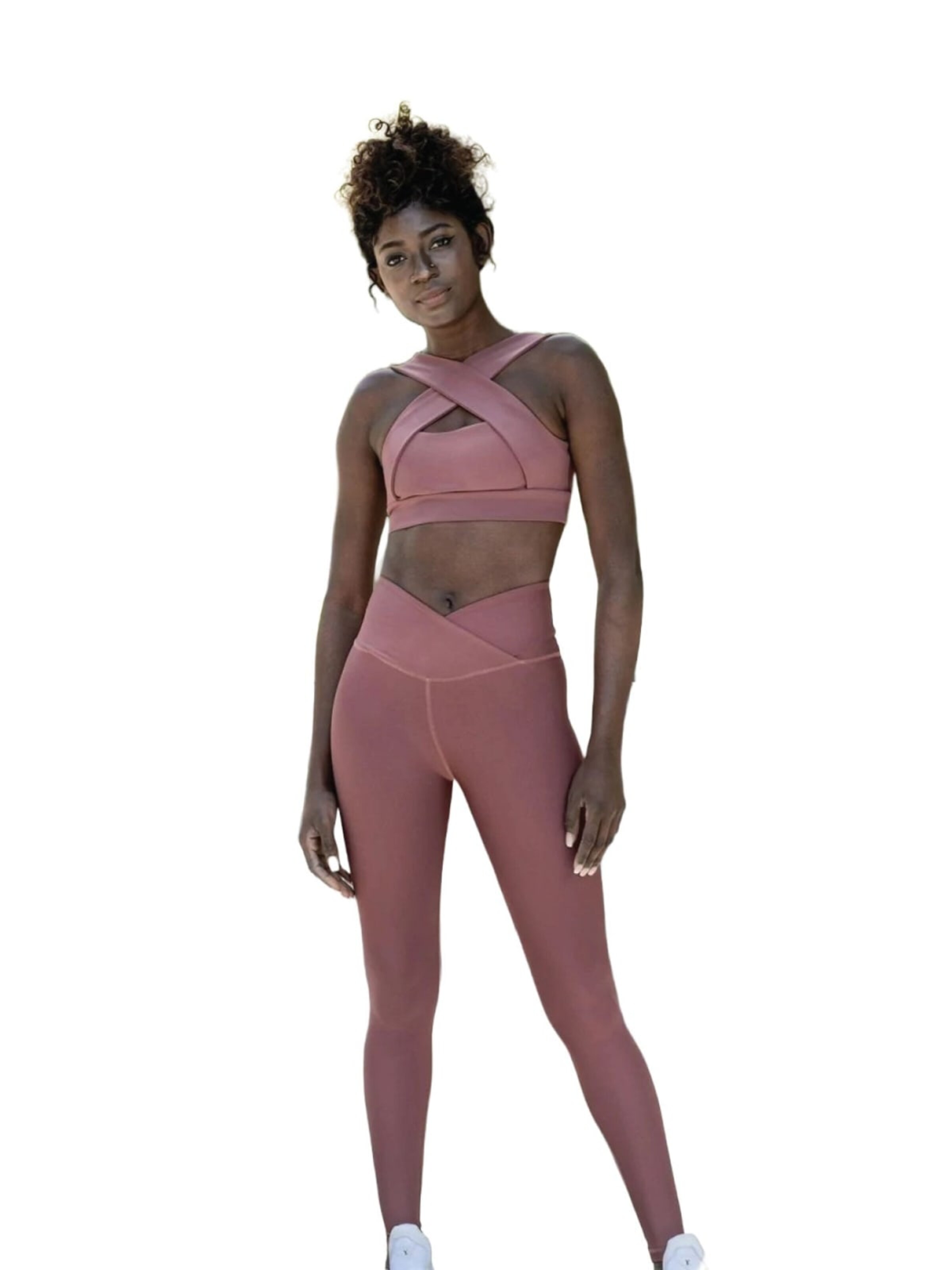 Lismina Slim fit Leggings 'Lismina - 1100 Ve Waist Leggings' in Pink: front