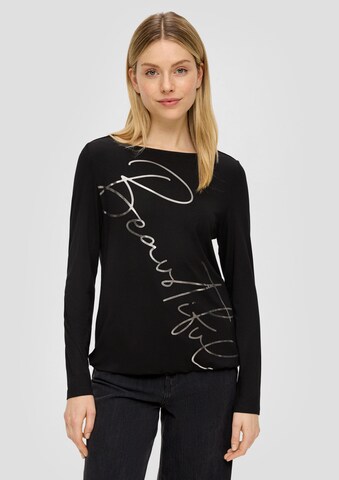 T-shirt s.Oliver en noir : devant