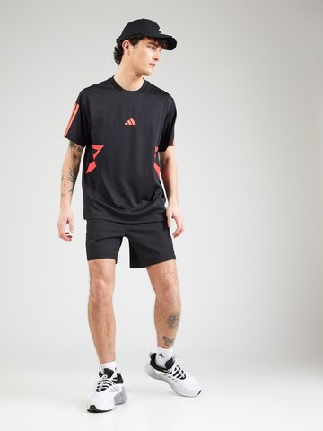 ADIDAS SPORTSWEAR Funktionsskjorte 'Tiro' i sort